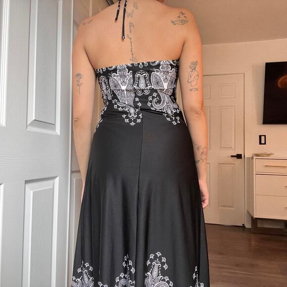 INC International Concepts Halter Maxi Dress – Size Medium - Picture 5 of 8